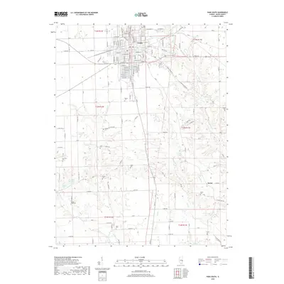 2018 Map of Paris South, 2018 Print