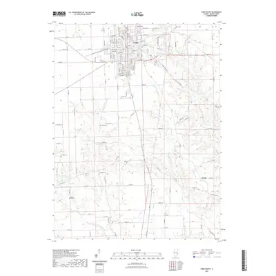 2021 Map of Paris South, 2021 Print