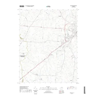2019 Map of Paris West, 2019 Print