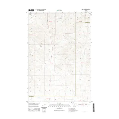 2017 Map of Park Coulee, 2017 Print
