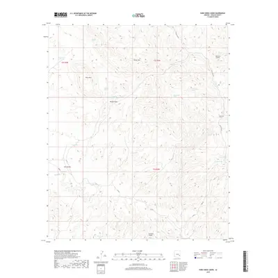 2018 Map of Park Creek Cabins, 2018 Print