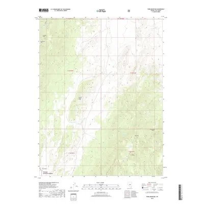 2018 Map of Park Mountain, 2018 Print