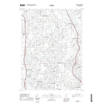 2021 Map of Park Ridge, 2021 Print