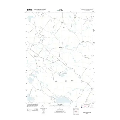 2012 Map of Parker Mountain, 2012 Print