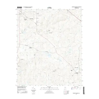 2014 Map of Parkers Crossroads, 2014 Print