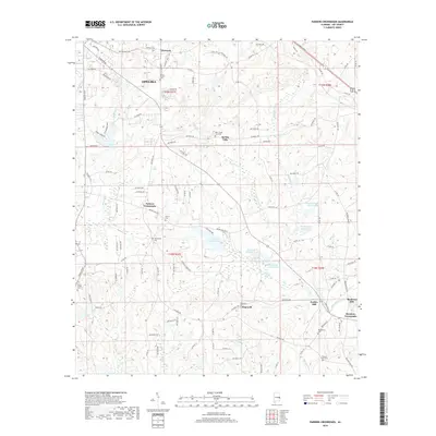 2018 Map of Parkers Crossroads, 2018 Print