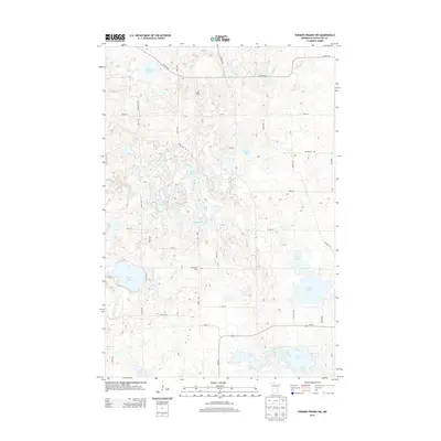 2013 Map of Parkers Prairie NW, 2013 Print