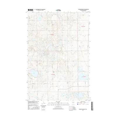 2016 Map of Parkers Prairie NW, 2016 Print