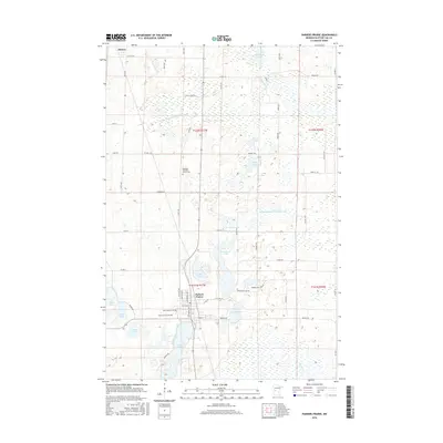 2016 Map of Parkers Prairie, 2016 Print
