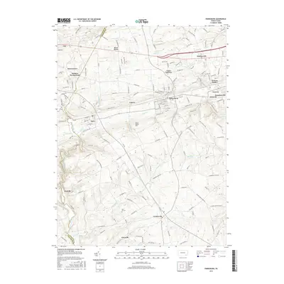 2016 Map of Parkesburg, 2016 Print