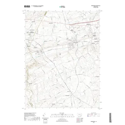 2019 Map of Parkesburg, 2019 Print