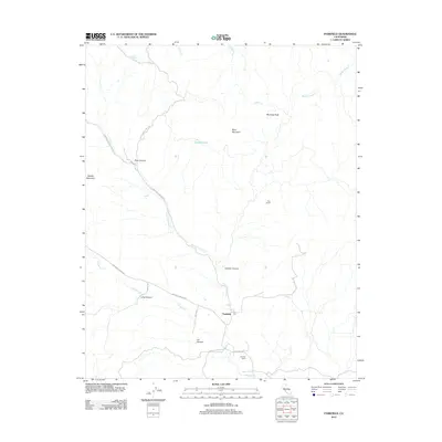 2012 Map of Parkfield, 2012 Print
