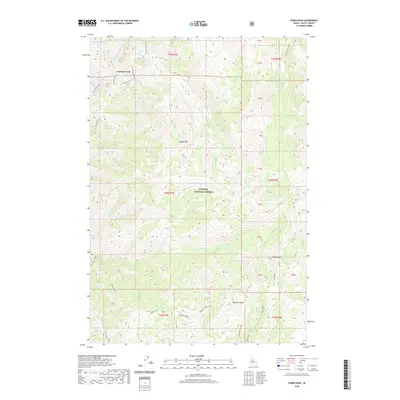 2020 Map of Parks Peak, 2020 Print