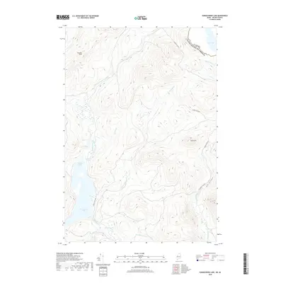 2018 Map of Parmachenee Lake, 2018 Print