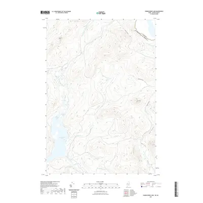 2021 Map of Parmachenee Lake, 2021 Print
