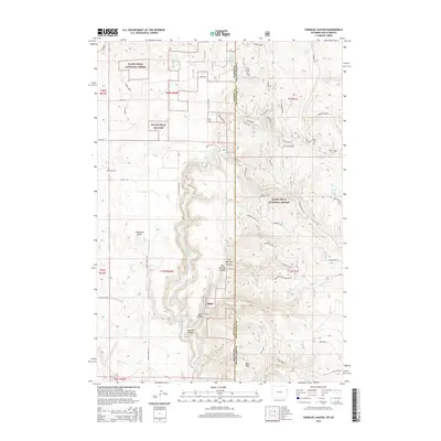 2015 Map of Parmlee Canyon, 2015 Print