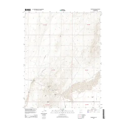 2014 Map of Parowan Gap, 2014 Print