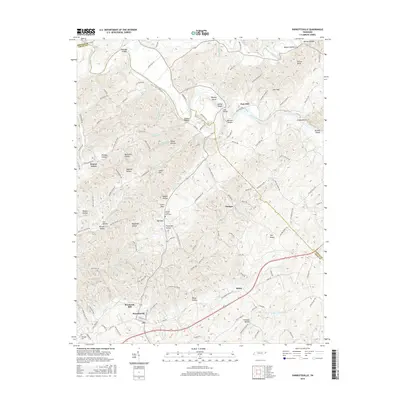 2016 Map of Parrottsville, 2016 Print