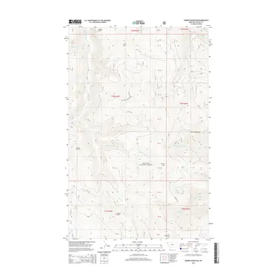 2014 Map of Parsnip Mountain, 2014 Print