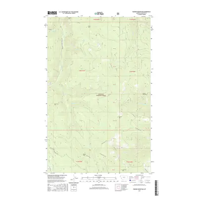 2017 Map of Parsnip Mountain, 2017 Print