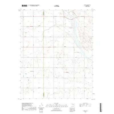 2018 Map of Parvin, 2018 Print