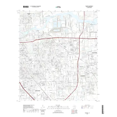 2019 Map of Pasadena, 2019 Print