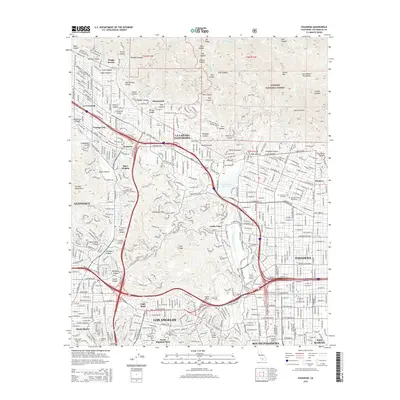 2015 Map of Pasadena, 2015 Print