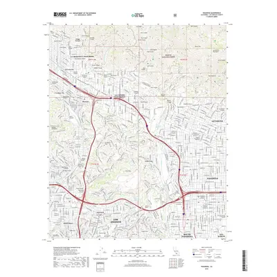 2018 Map of Pasadena, 2018 Print