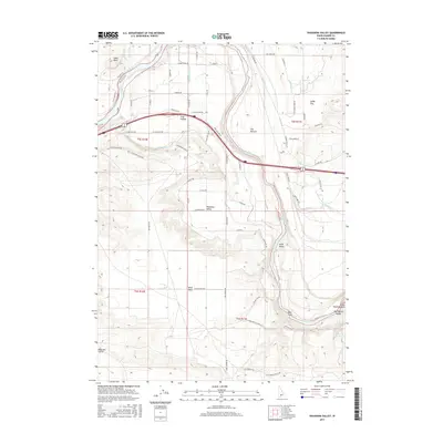 2017 Map of Pasadena Valley, 2017 Print