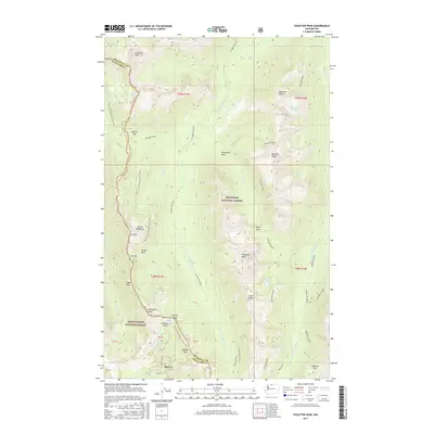2017 Map of Pasayten Peak, 2017 Print