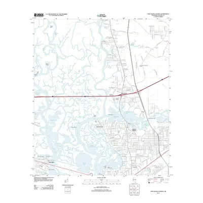 2012 Map of Pascagoula North, 2012 Print