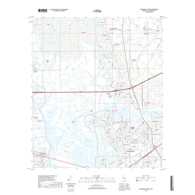 2018 Map of Pascagoula North, 2018 Print