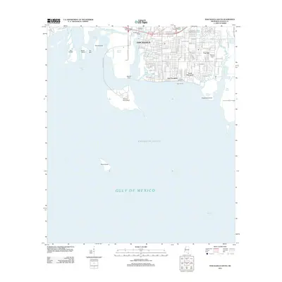 2012 Map of Pascagoula South, 2012 Print