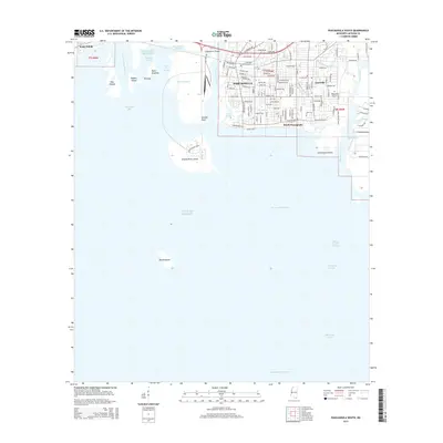 2015 Map of Pascagoula South, 2015 Print