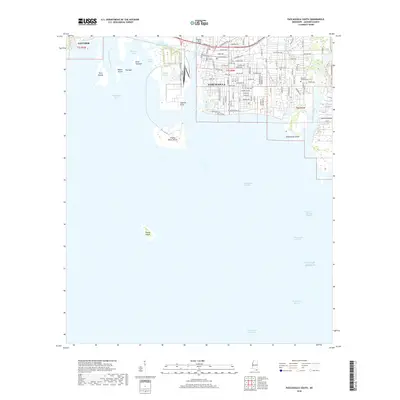 2018 Map of Pascagoula South, 2018 Print