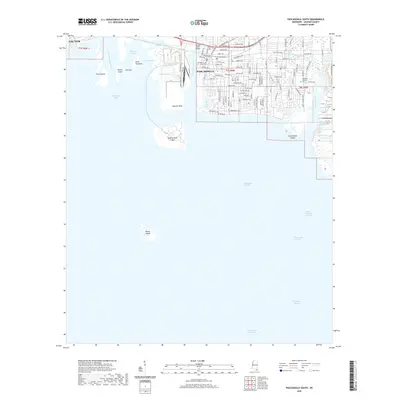 2020 Map of Pascagoula South, 2020 Print