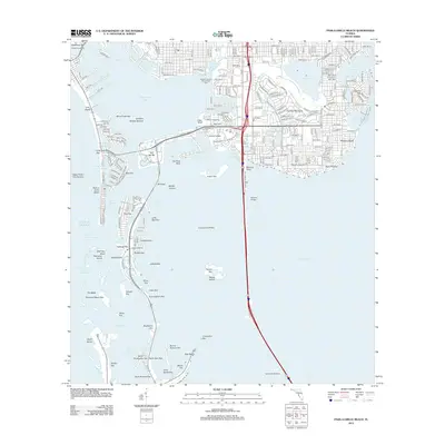 2012 Map of Pass-a-Grille Beach, 2012 Print