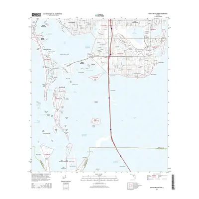 2015 Map of Pass-a-Grille Beach, 2015 Print