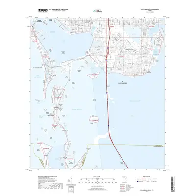 2018 Map of Pass-a-Grille Beach, 2018 Print