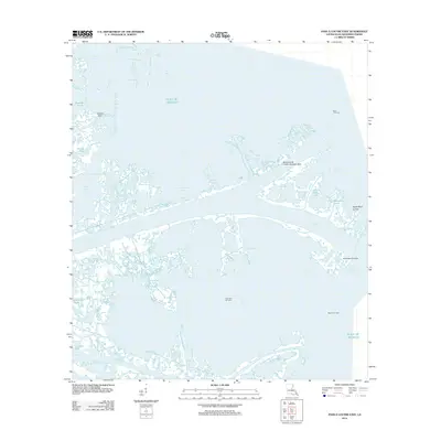 2012 Map of Pass a Loutre East, 2012 Print