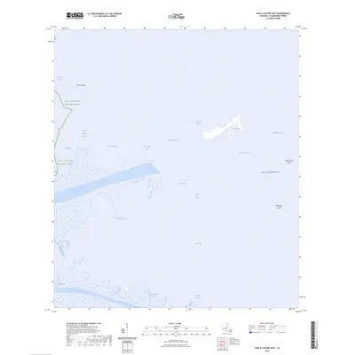 2024 Map of Pass a Loutre East, 2024 Print