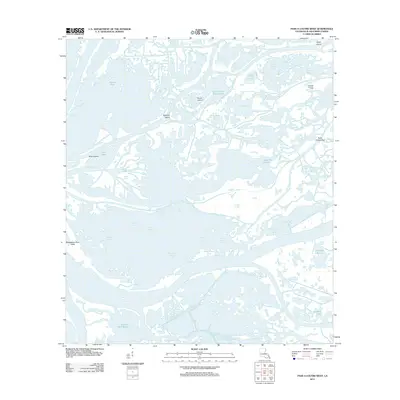 2012 Map of Pass a Loutre West, 2012 Print