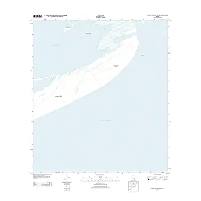2013 Map of Pass Cavallo SW, 2013 Print