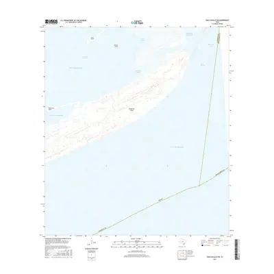2016 Map of Pass Cavallo SW, 2016 Print