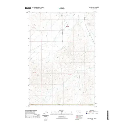2020 Map of Pass Creek West, 2020 Print