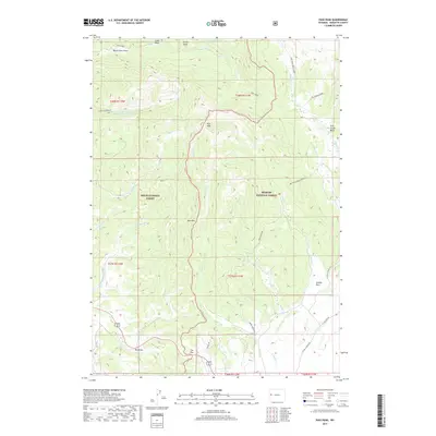 2017 Map of Pass Peak, 2017 Print