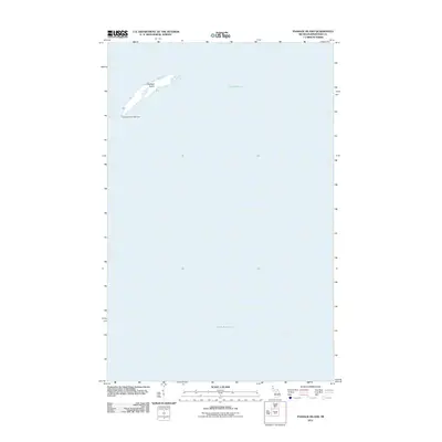 2011 Map of Passage Island, 2011 Print