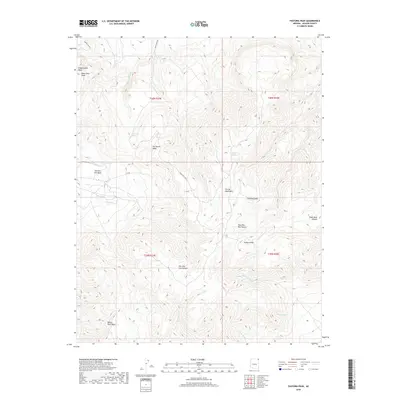 2018 Map of Pastora Peak, 2018 Print