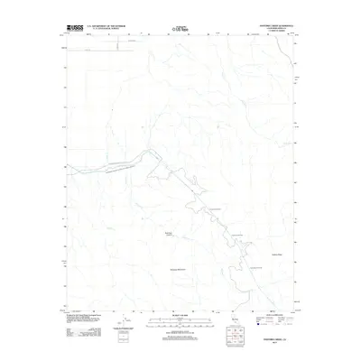 2012 Map of Pastoria Creek, 2012 Print