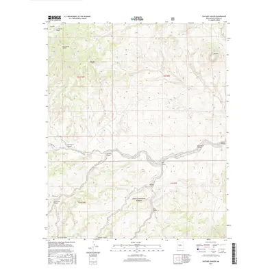 2017 Map of Pasture Canyon, 2017 Print